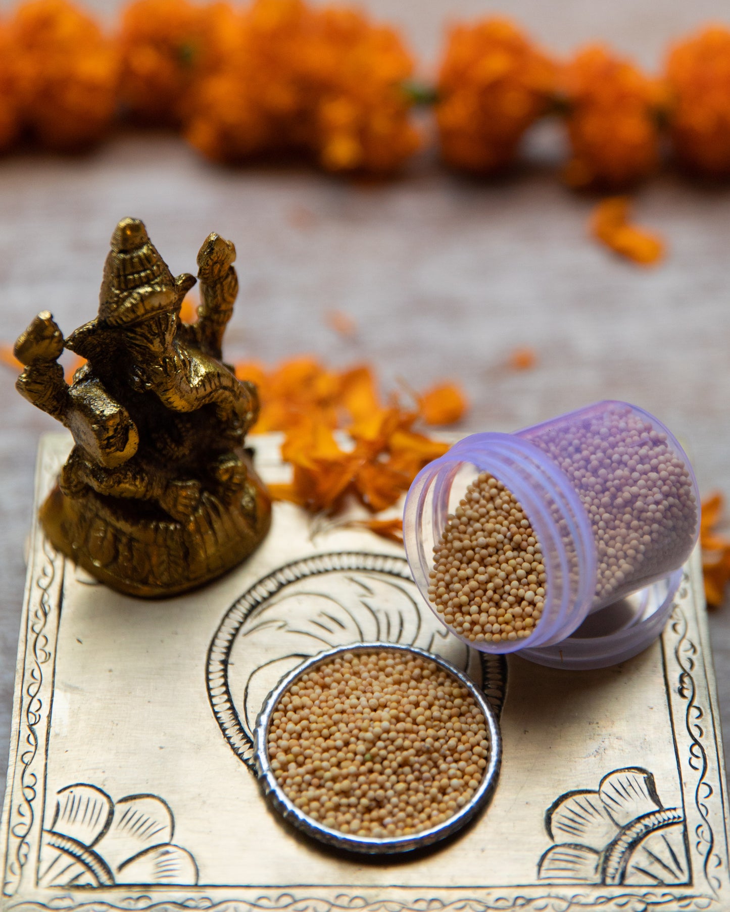 Peeli Sarson Pooja Essentials By Leelathestore Home Decor