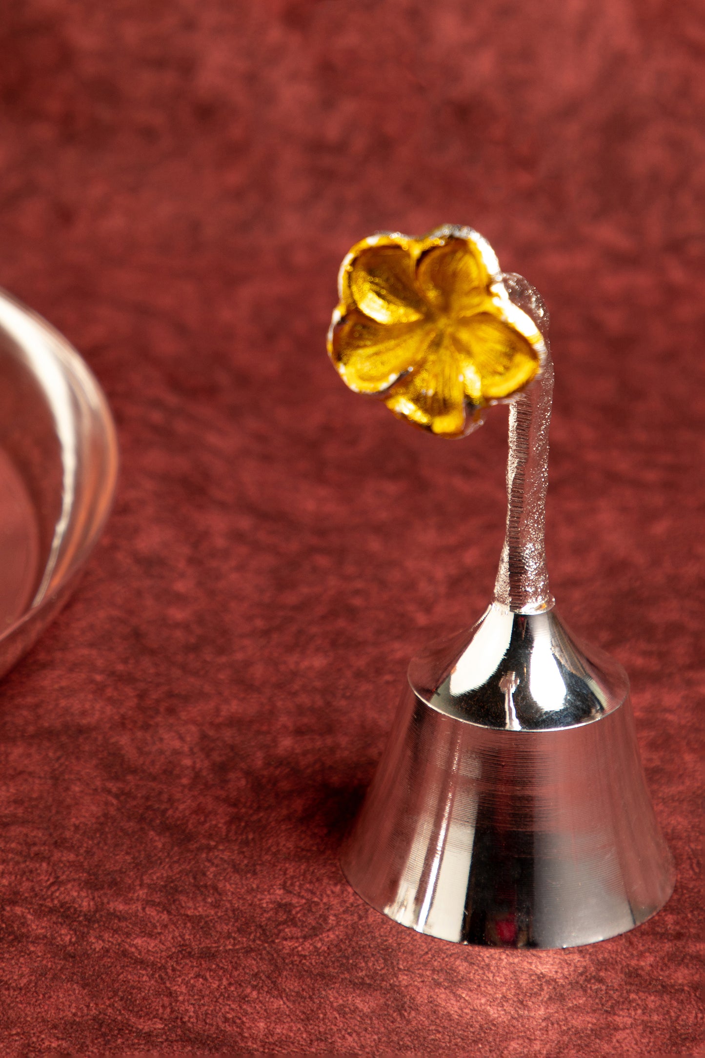 This exquisite Silver Plated Pooja thali is a beautiful blend of tradition and grace.