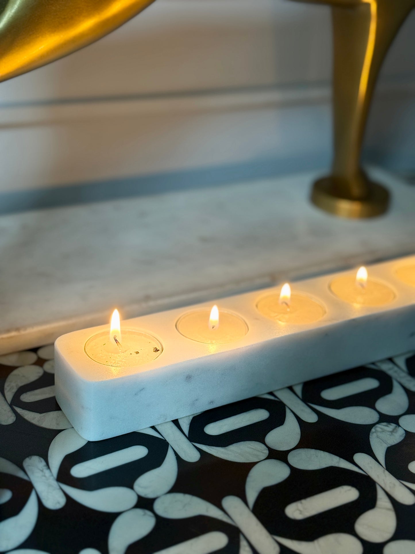 Elevate your space with this exquisitely crafted Eira Marble Candle Stand, a perfect blend of luxury and minimalism. Handcrafted from premium marble.