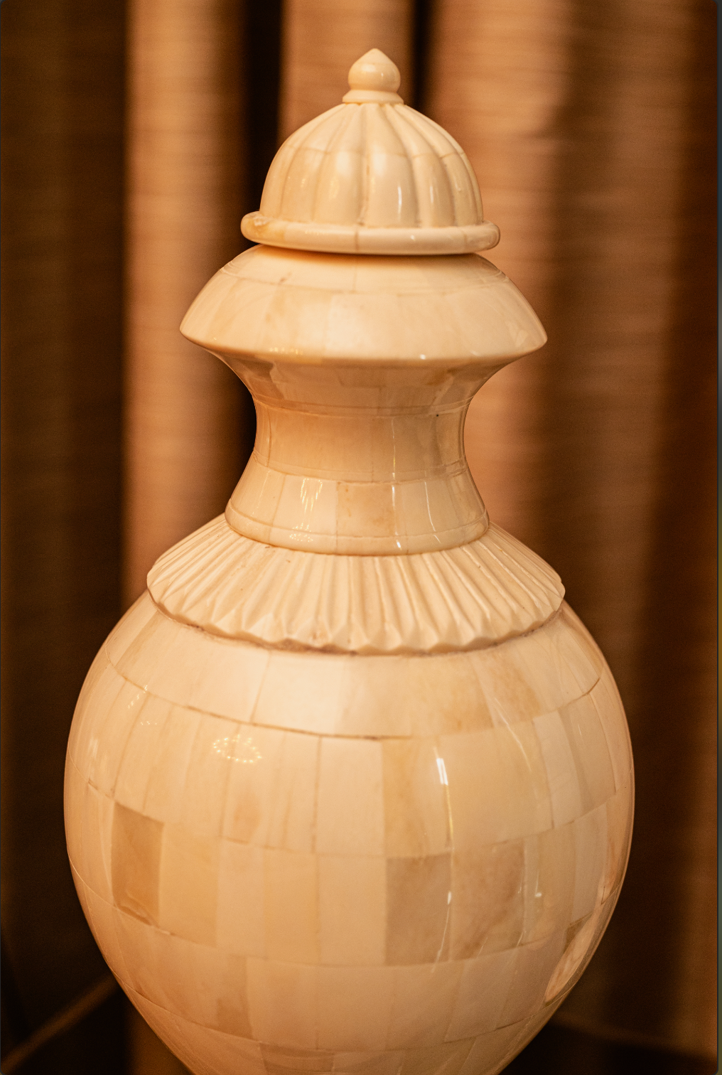 Each pot is meticulously handcrafted from high-quality camel bone and wood, showcasing intricate designs and natural textures that reflect the rich heritage of artisanal artistry.