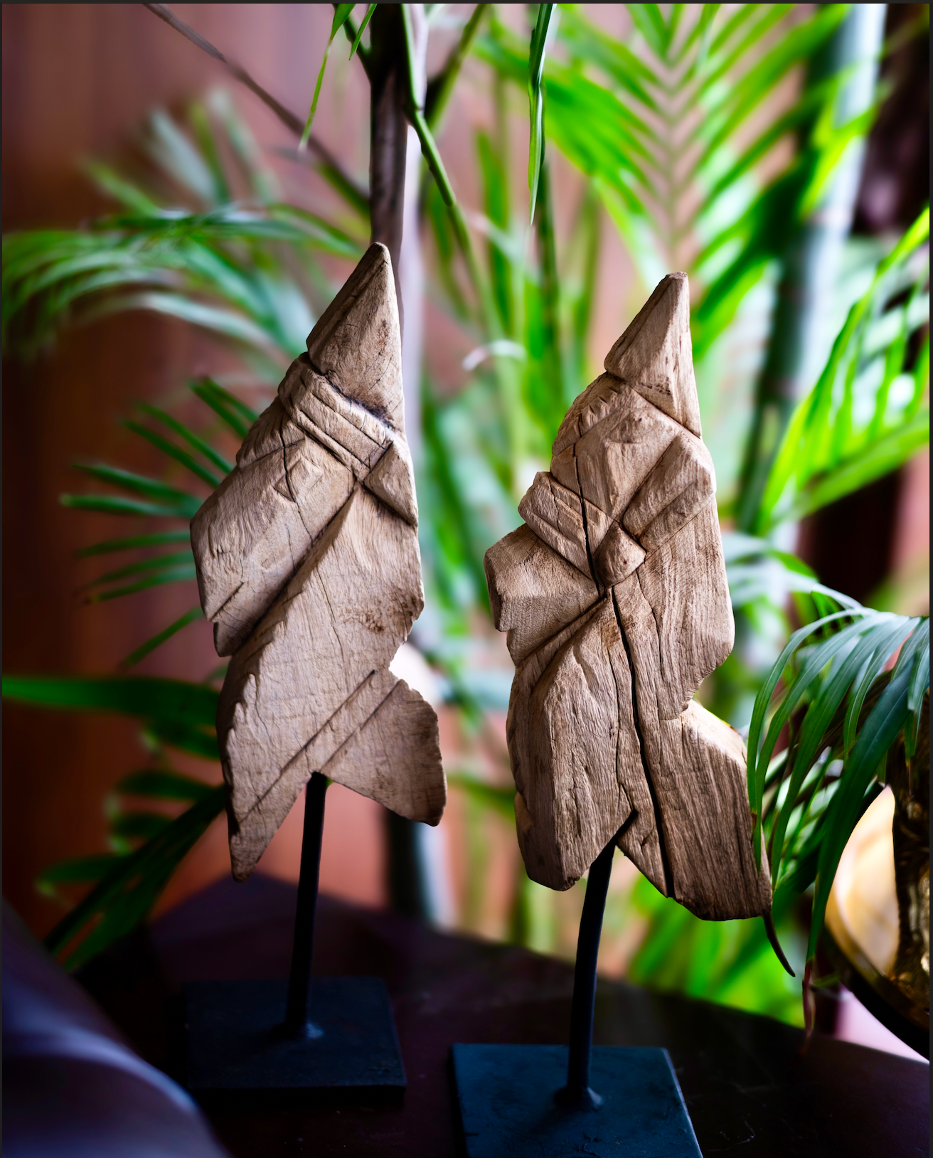 Hand-carved from salvaged wood, Ādya (आद्य) — meaning the original, the primal — captures the timeless strength of the horse in an abstract, totem-like form. Its raw carving and minimal detailing strip away ornamentation, leaving only the essence of power, endurance, and grace.