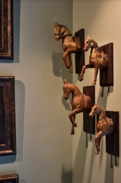 A Collection of Wooden Wall Horses, Made of 100% Mango Wood, Coming in Three sizes!