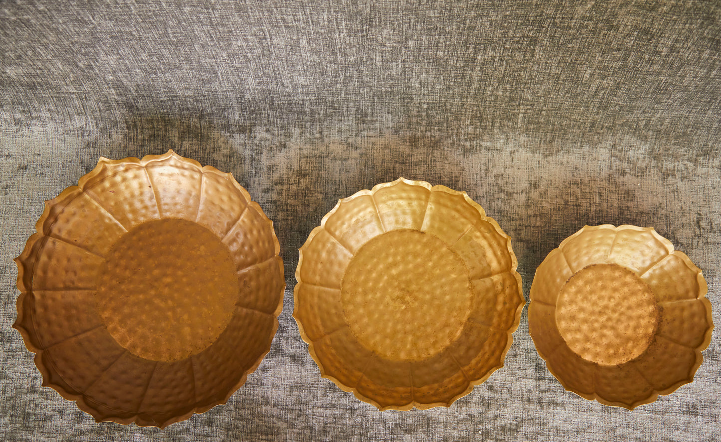 Urli's Made Of Brass In An Antique Finish.