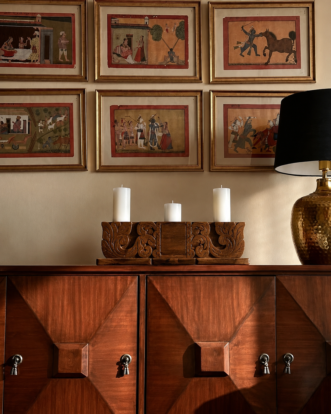 Samya Stambh – Wooden Candle Holder