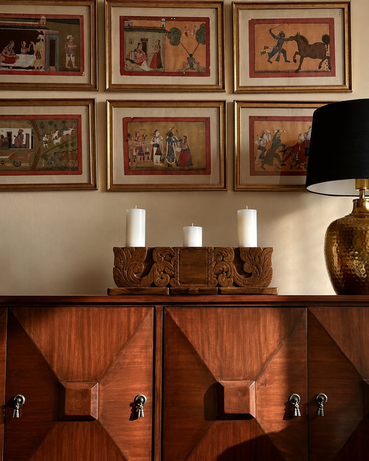 Samya Stambh – Wooden Candle Holder