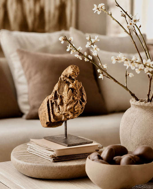 Rūpa Shilp – Wooden Sculptural Fragments (Horse & Flower)