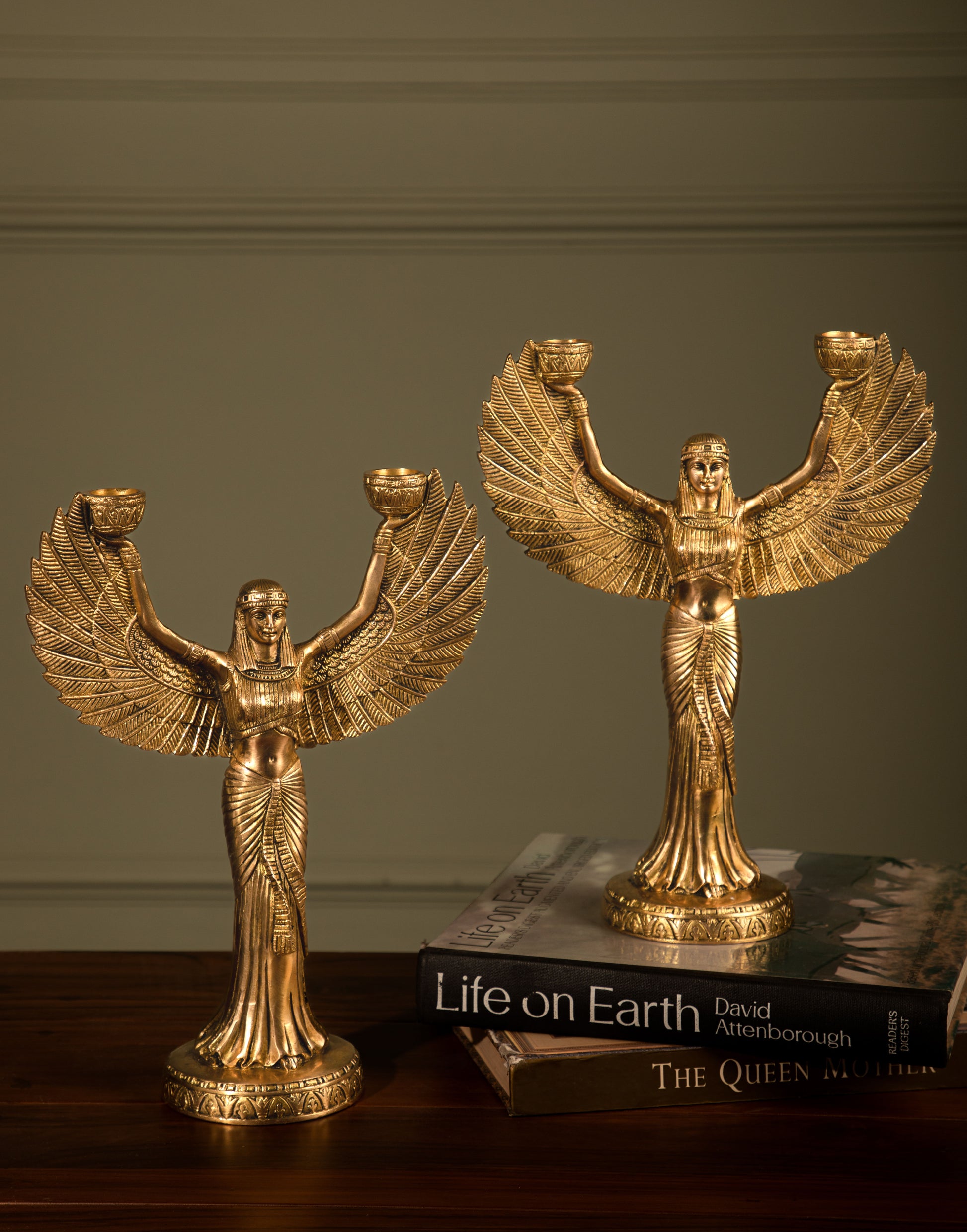 Immerse yourself in the enchanting world of ancient Egypt with our Egyptian Candle Stands.