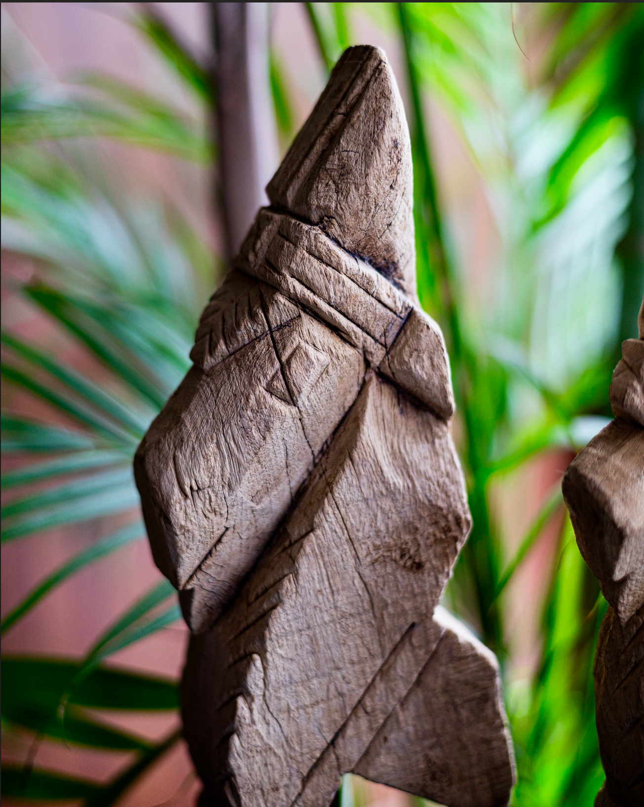 Hand-carved from salvaged wood, Ādya (आद्य) — meaning the original, the primal — captures the timeless strength of the horse in an abstract, totem-like form. Its raw carving and minimal detailing strip away ornamentation, leaving only the essence of power, endurance, and grace. 