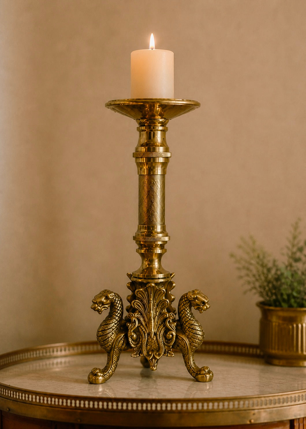 The Prowling Leopards Candle Stands