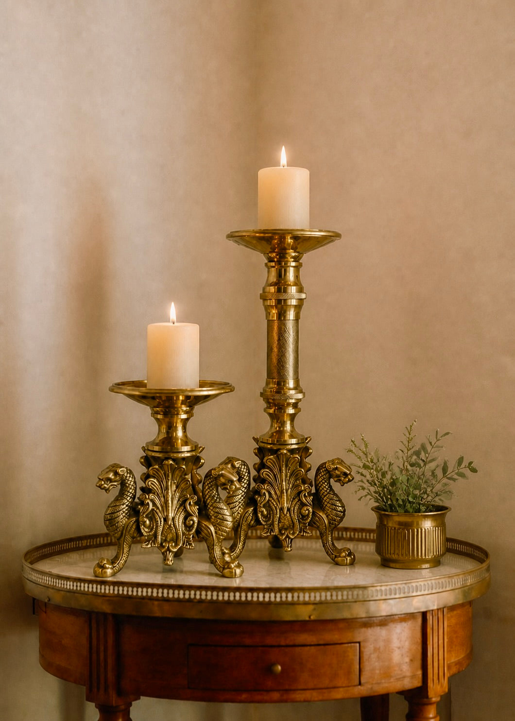 The Prowling Leopards Candle Stands