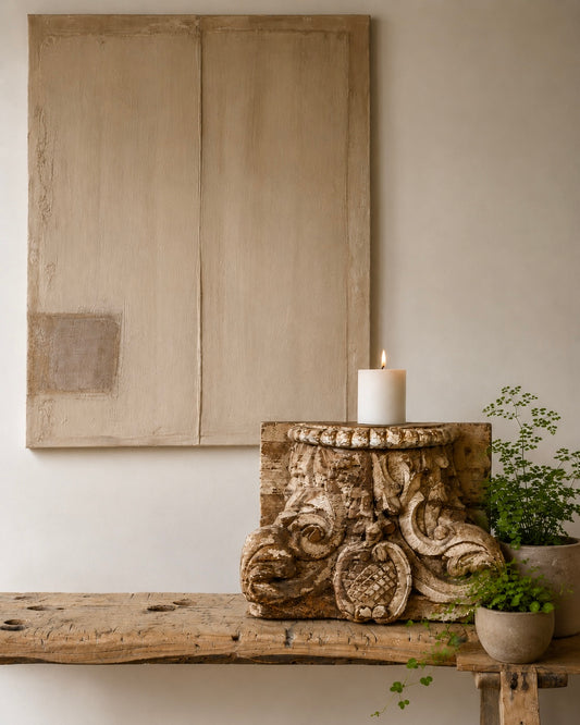 Kusum Stambh - Wooden Candle Pedestal