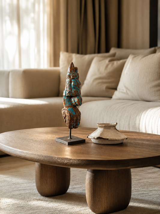 Neelashva – Blue Horse Head Sculpture