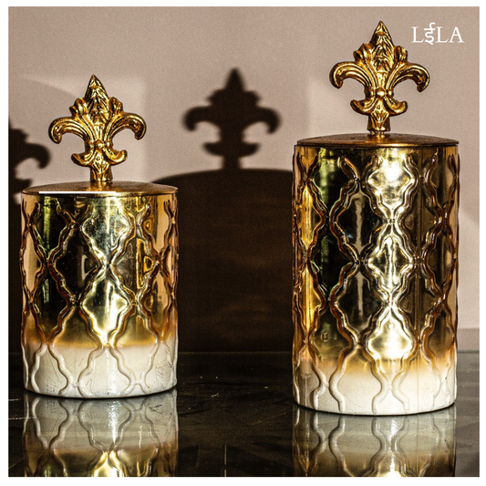 Gold Decorative Jars
