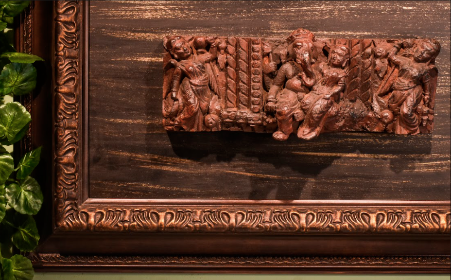 Mango Wood Planks carved out by hand depicting the ancient carving culture of india.
