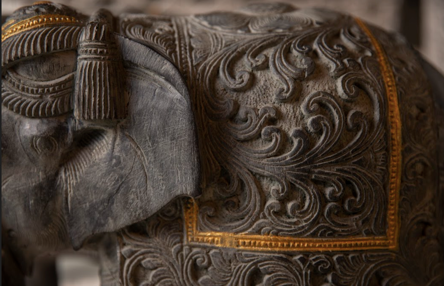 Made With Mango Wood, The Imperial Elephant Showpieces are Hand Carved to resemble elephants as part of the royal entourage 