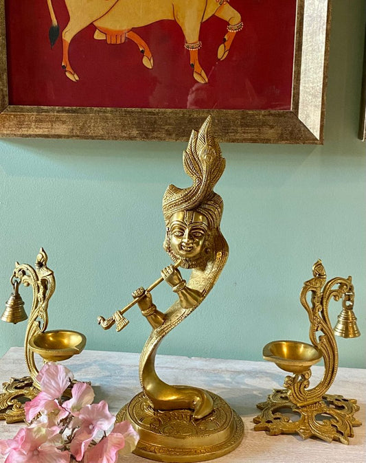  Made with a 100% Brass, the Brass Krishna Motif Is Our Ode To Lord Krishna, This Janmashtami. 